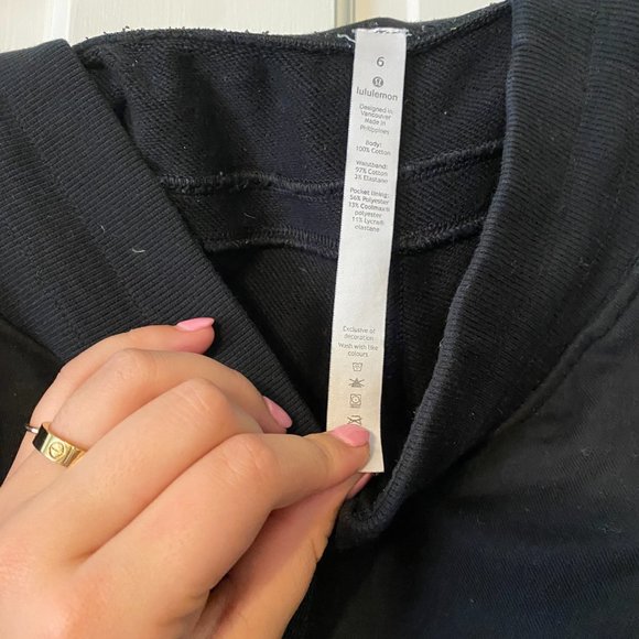 Lightly Used Black Joggers Lululemon - Picture 3 of 4